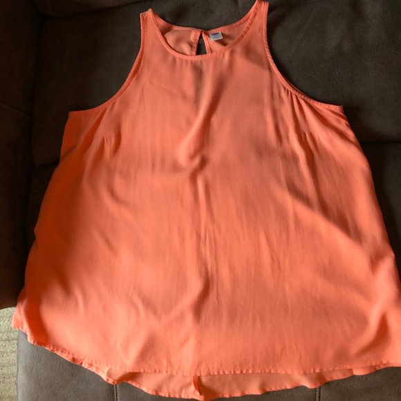 Orange Trapeze Swing Old Navy Tank Top - Picture 3 of 6